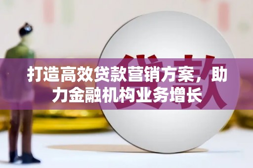 利辛打造高效贷款营销方案，助力金融机构业务增长