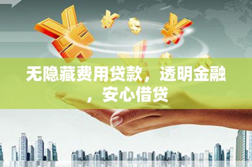 沈河无隐藏费用贷款，透明金融，安心借贷