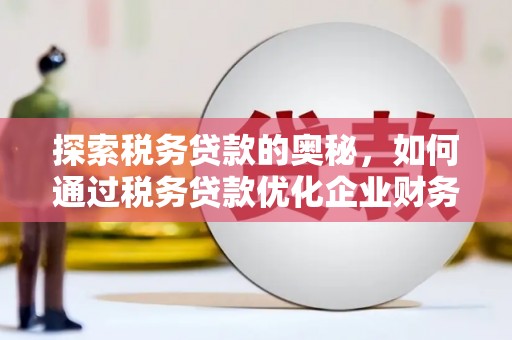 孟村探索税务贷款的奥秘，如何通过税务贷款优化企业财务