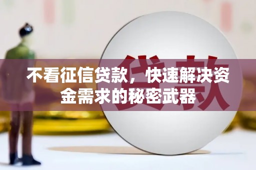 八步不看征信贷款，快速解决资金需求的秘密武器
