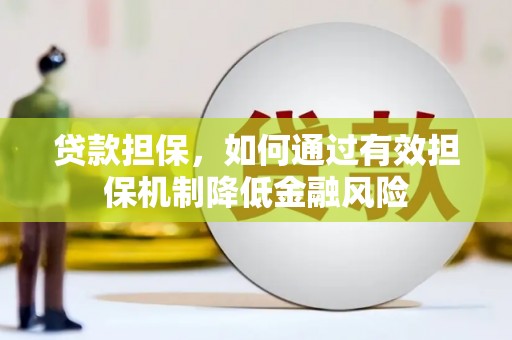 连云贷款担保，如何通过有效担保机制降低金融风险