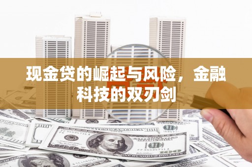 高碑店现金贷的崛起与风险，金融科技的双刃剑