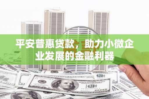 绿岛平安普惠贷款，助力小微企业发展的金融利器