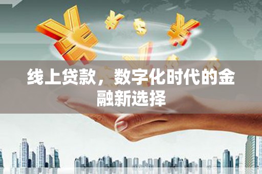 金山线上贷款，数字化时代的金融新选择