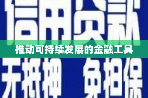 浑南推动可持续发展的金融工具